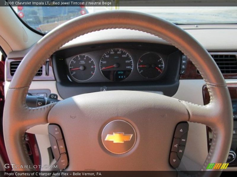 Red Jewel Tintcoat / Neutral Beige 2008 Chevrolet Impala LT