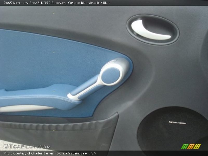 Caspian Blue Metallic / Blue 2005 Mercedes-Benz SLK 350 Roadster