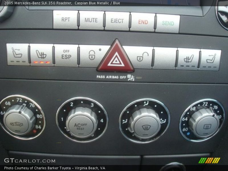Controls of 2005 SLK 350 Roadster