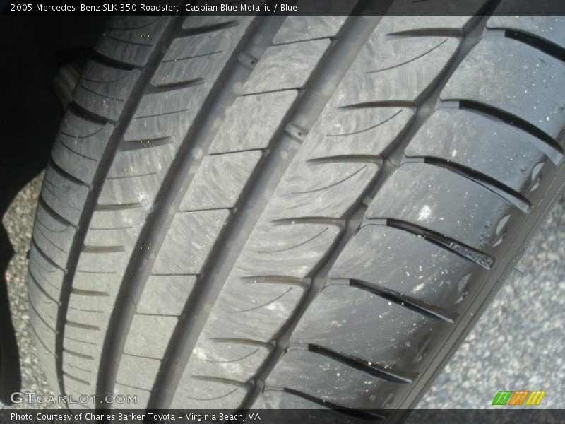 Caspian Blue Metallic / Blue 2005 Mercedes-Benz SLK 350 Roadster