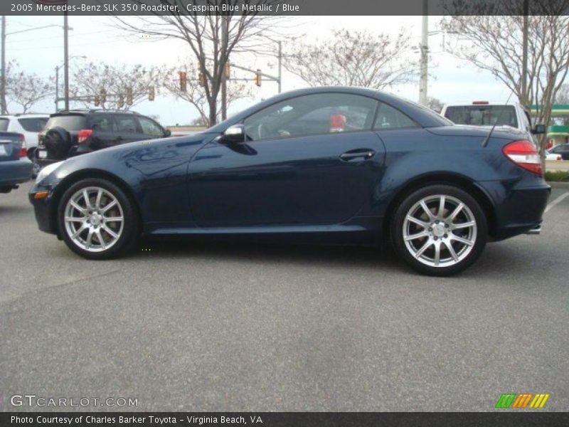 Caspian Blue Metallic / Blue 2005 Mercedes-Benz SLK 350 Roadster