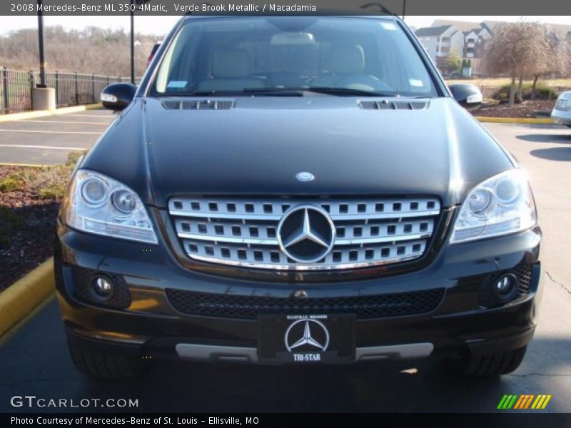 Verde Brook Metallic / Macadamia 2008 Mercedes-Benz ML 350 4Matic