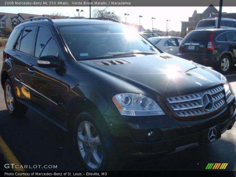 Verde Brook Metallic / Macadamia 2008 Mercedes-Benz ML 350 4Matic