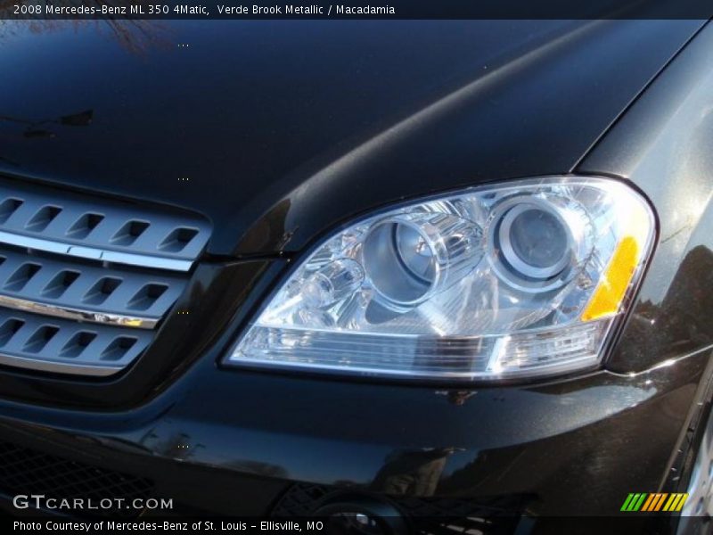 Verde Brook Metallic / Macadamia 2008 Mercedes-Benz ML 350 4Matic
