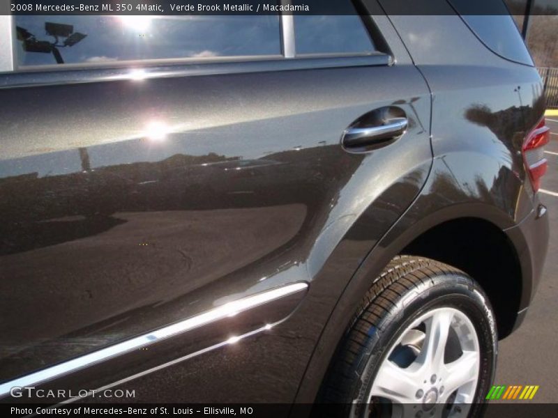 Verde Brook Metallic / Macadamia 2008 Mercedes-Benz ML 350 4Matic