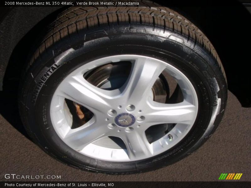 Verde Brook Metallic / Macadamia 2008 Mercedes-Benz ML 350 4Matic