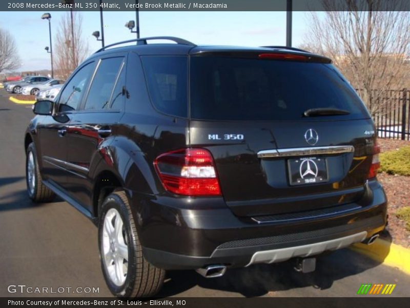 Verde Brook Metallic / Macadamia 2008 Mercedes-Benz ML 350 4Matic