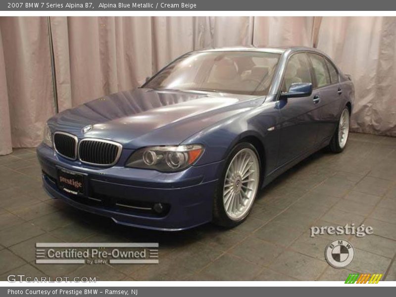 Alpina Blue Metallic / Cream Beige 2007 BMW 7 Series Alpina B7