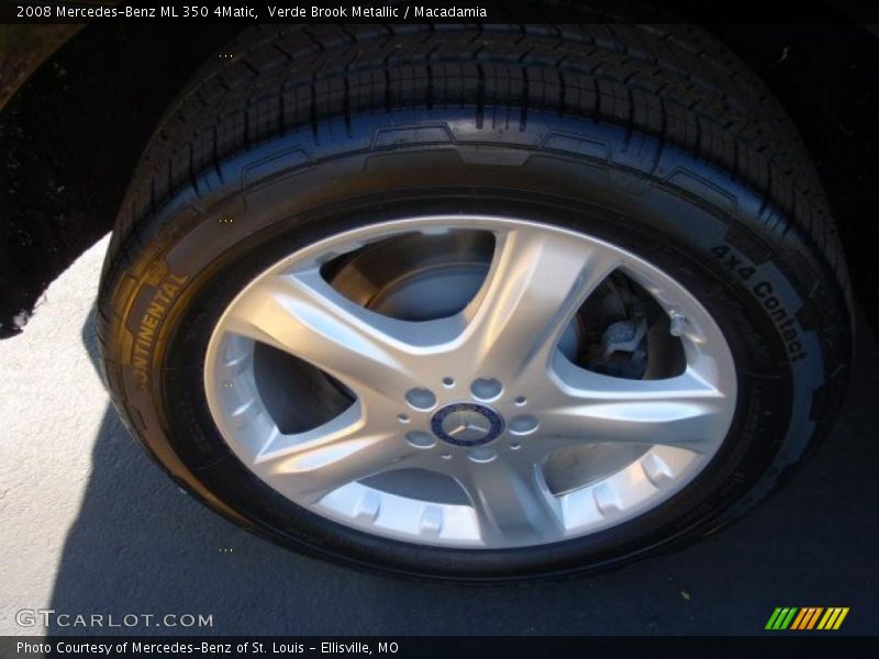 Verde Brook Metallic / Macadamia 2008 Mercedes-Benz ML 350 4Matic