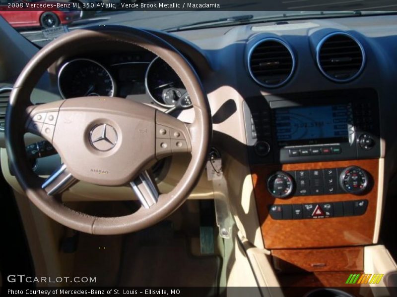 Verde Brook Metallic / Macadamia 2008 Mercedes-Benz ML 350 4Matic