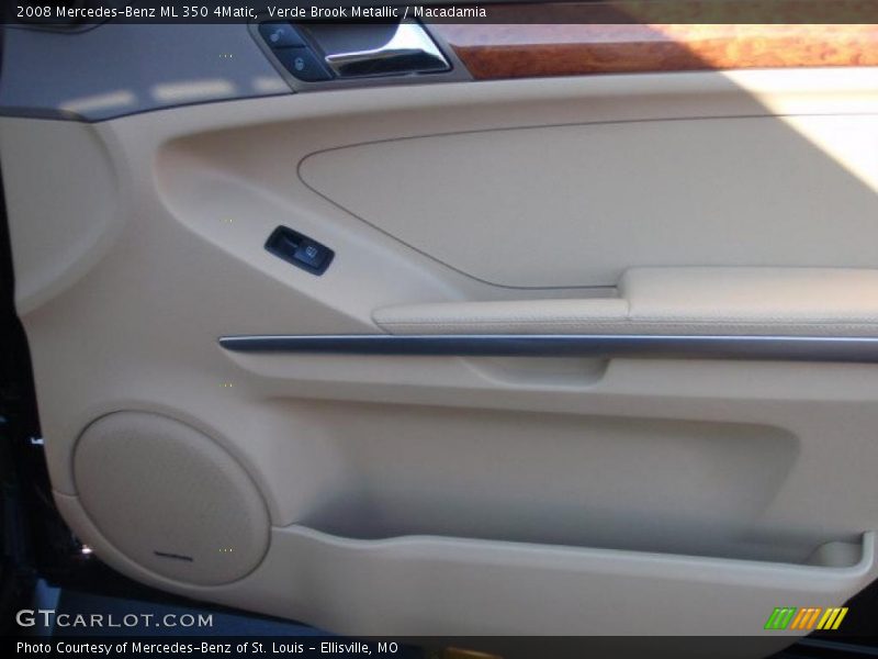 Verde Brook Metallic / Macadamia 2008 Mercedes-Benz ML 350 4Matic