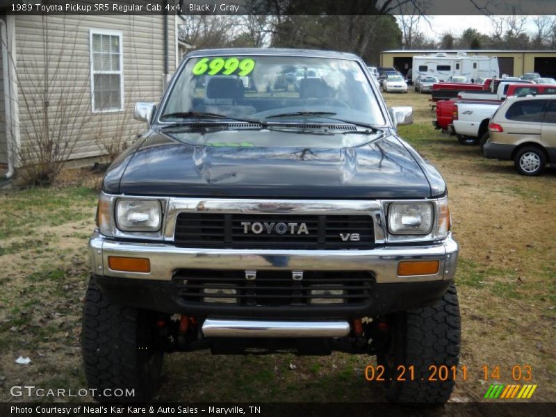 Black / Gray 1989 Toyota Pickup SR5 Regular Cab 4x4