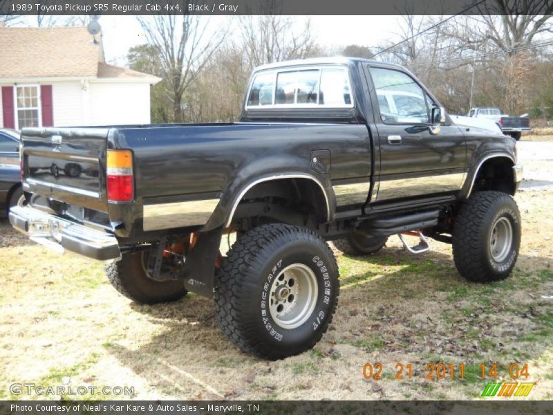 Black / Gray 1989 Toyota Pickup SR5 Regular Cab 4x4