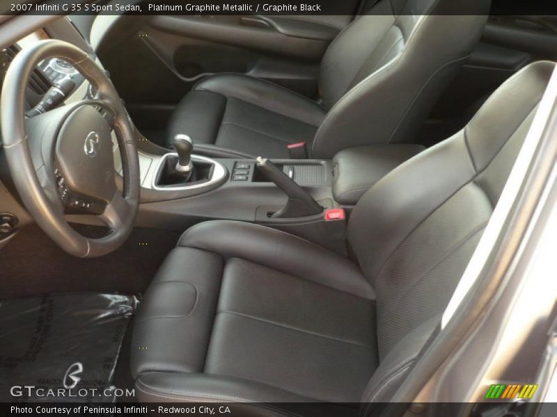  2007 G 35 S Sport Sedan Graphite Black Interior