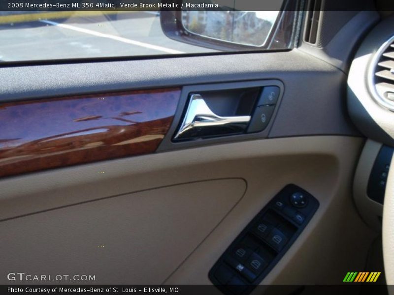 Verde Brook Metallic / Macadamia 2008 Mercedes-Benz ML 350 4Matic