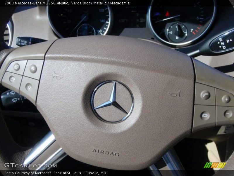 Verde Brook Metallic / Macadamia 2008 Mercedes-Benz ML 350 4Matic