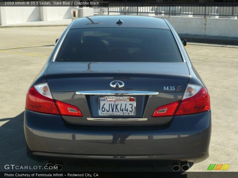 Slate Blue / Graphite Black 2009 Infiniti M 35 S Sedan