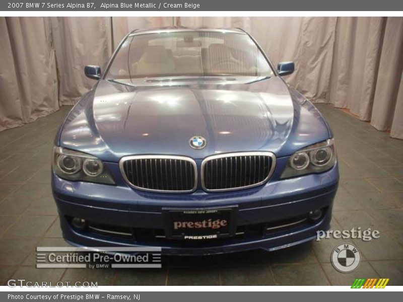 Alpina Blue Metallic / Cream Beige 2007 BMW 7 Series Alpina B7