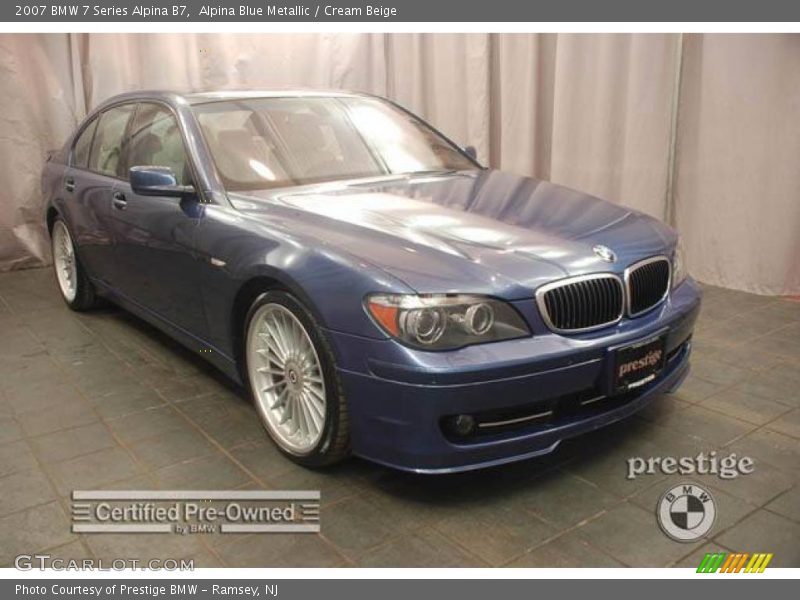 Alpina Blue Metallic / Cream Beige 2007 BMW 7 Series Alpina B7