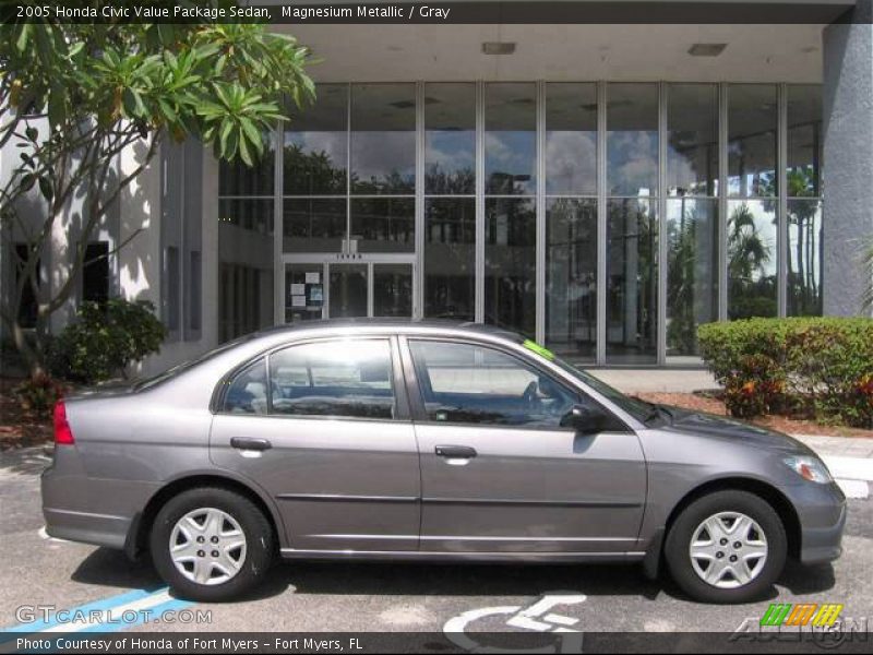 Magnesium Metallic / Gray 2005 Honda Civic Value Package Sedan