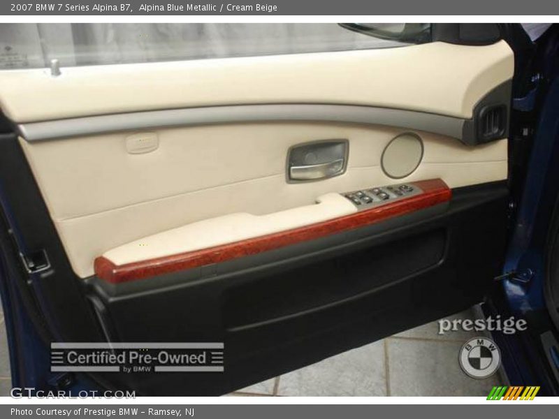 Alpina Blue Metallic / Cream Beige 2007 BMW 7 Series Alpina B7