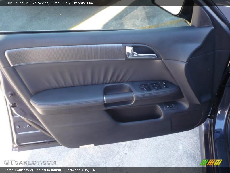 Slate Blue / Graphite Black 2009 Infiniti M 35 S Sedan