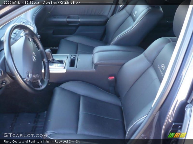 Slate Blue / Graphite Black 2009 Infiniti M 35 S Sedan
