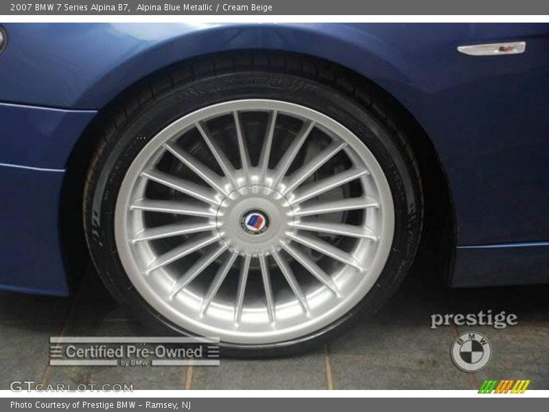 Alpina Blue Metallic / Cream Beige 2007 BMW 7 Series Alpina B7