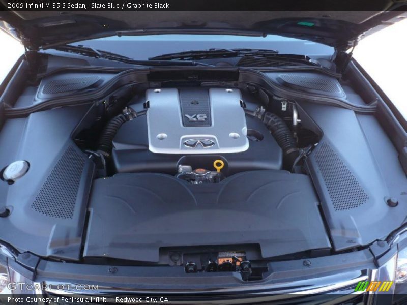 Slate Blue / Graphite Black 2009 Infiniti M 35 S Sedan