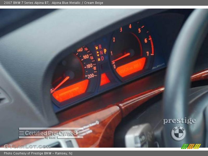 Alpina Blue Metallic / Cream Beige 2007 BMW 7 Series Alpina B7