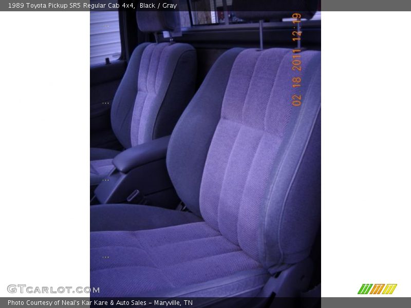  1989 Pickup SR5 Regular Cab 4x4 Gray Interior