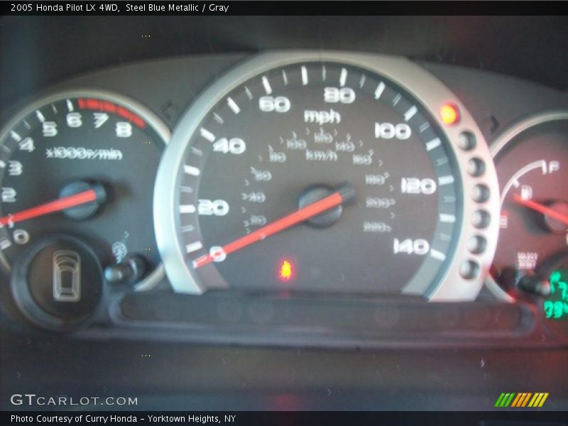 Steel Blue Metallic / Gray 2005 Honda Pilot LX 4WD