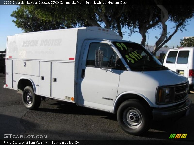 Summit White / Medium Gray 1999 Chevrolet Express Cutaway 3500 Commercial Van