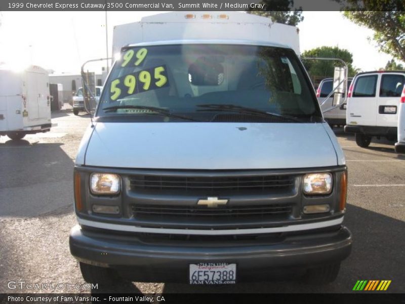 Summit White / Medium Gray 1999 Chevrolet Express Cutaway 3500 Commercial Van