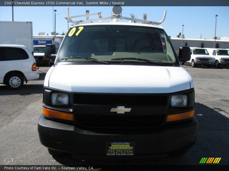 Summit White / Neutral 2007 Chevrolet Express 1500 Commercial Van