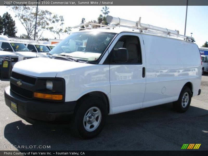 Summit White / Neutral 2007 Chevrolet Express 1500 Commercial Van