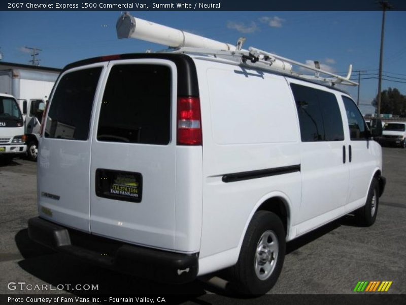 Summit White / Neutral 2007 Chevrolet Express 1500 Commercial Van