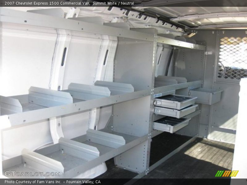 Summit White / Neutral 2007 Chevrolet Express 1500 Commercial Van