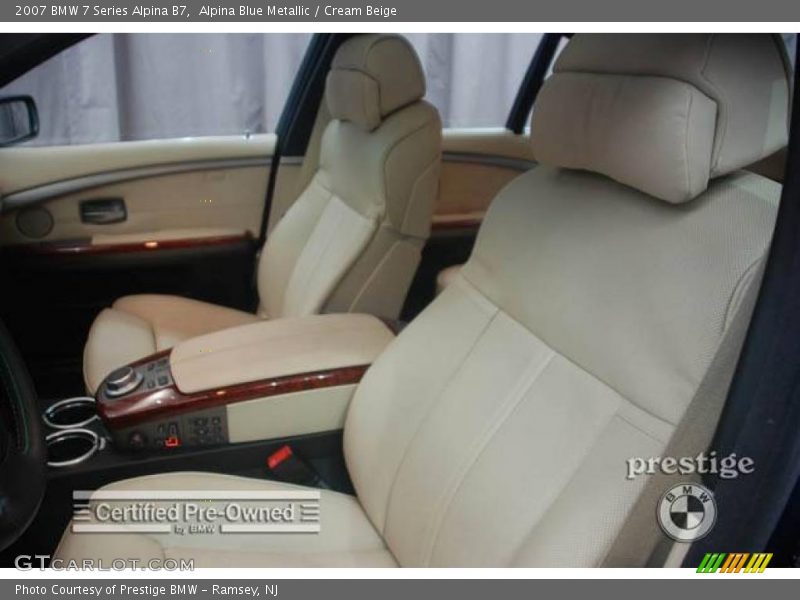 Alpina Blue Metallic / Cream Beige 2007 BMW 7 Series Alpina B7