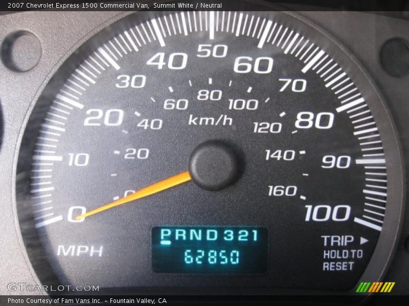 Summit White / Neutral 2007 Chevrolet Express 1500 Commercial Van