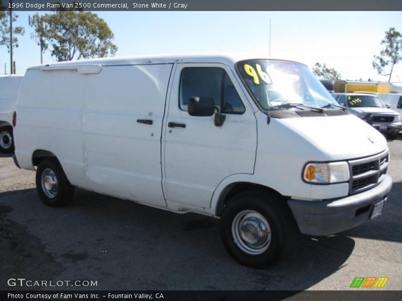 Stone White / Gray 1996 Dodge Ram Van 2500 Commercial