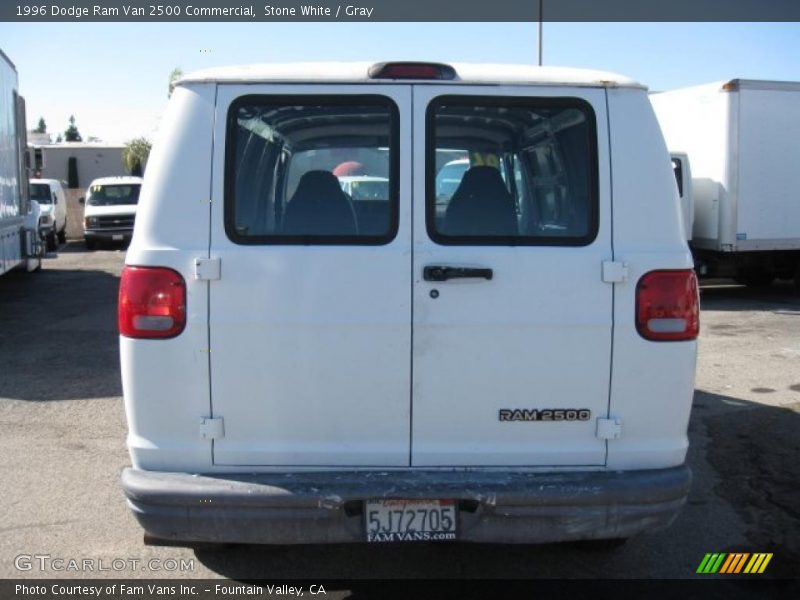 Stone White / Gray 1996 Dodge Ram Van 2500 Commercial