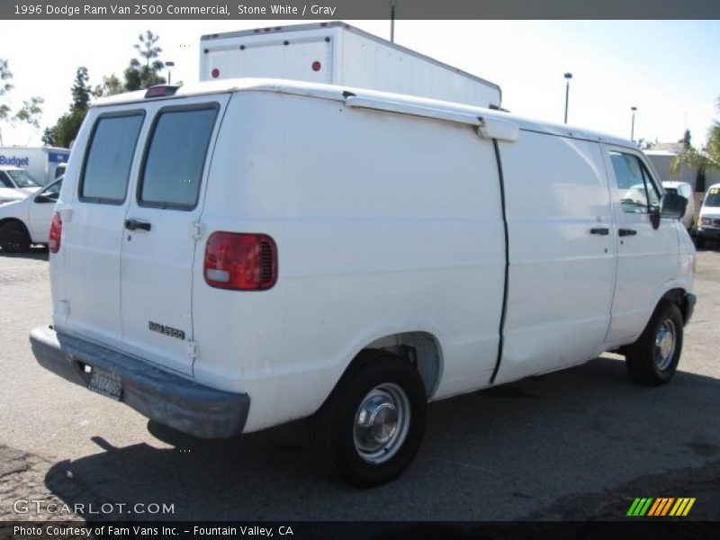 Stone White / Gray 1996 Dodge Ram Van 2500 Commercial