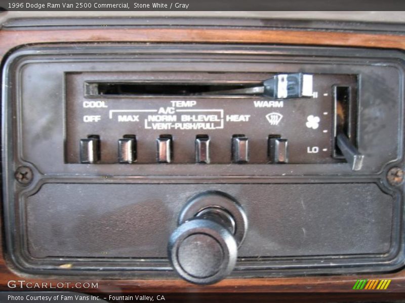 Controls of 1996 Ram Van 2500 Commercial