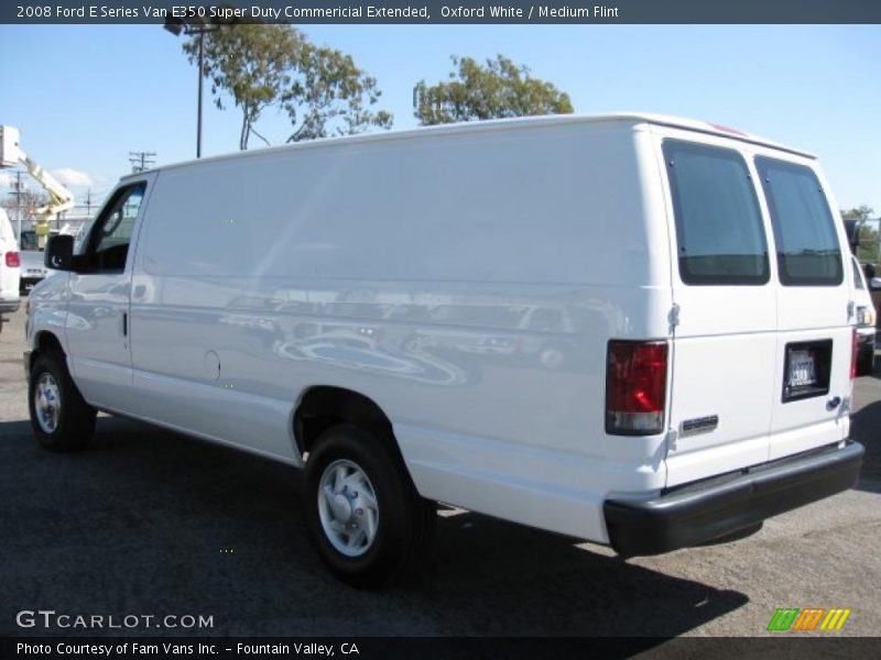 Oxford White / Medium Flint 2008 Ford E Series Van E350 Super Duty Commericial Extended