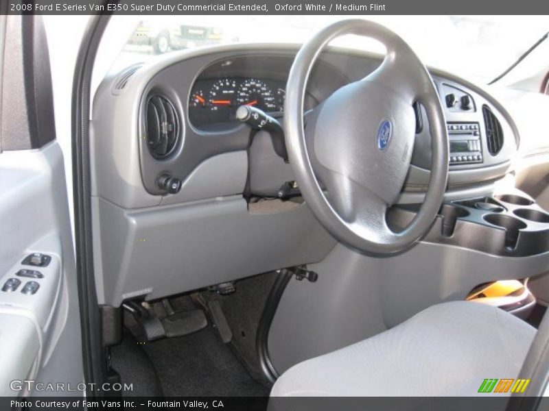 Oxford White / Medium Flint 2008 Ford E Series Van E350 Super Duty Commericial Extended