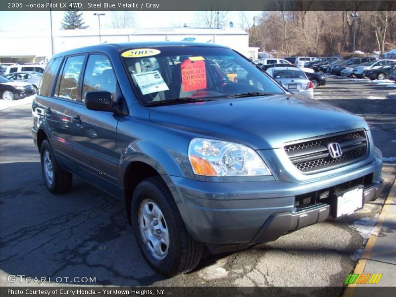 Steel Blue Metallic / Gray 2005 Honda Pilot LX 4WD