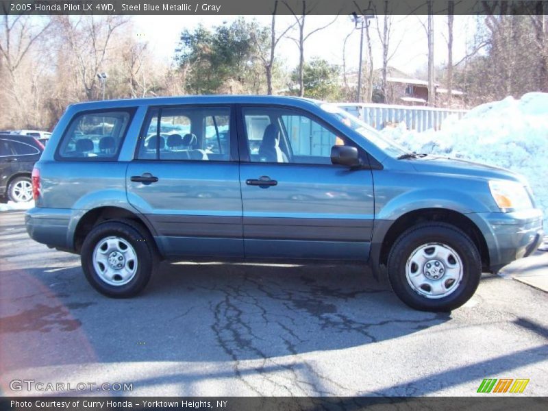 Steel Blue Metallic / Gray 2005 Honda Pilot LX 4WD