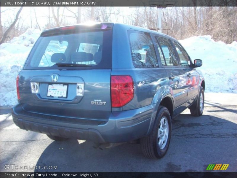 Steel Blue Metallic / Gray 2005 Honda Pilot LX 4WD