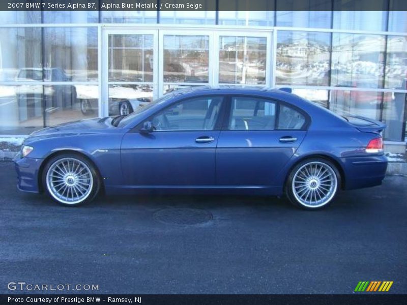Alpina Blue Metallic / Cream Beige 2007 BMW 7 Series Alpina B7